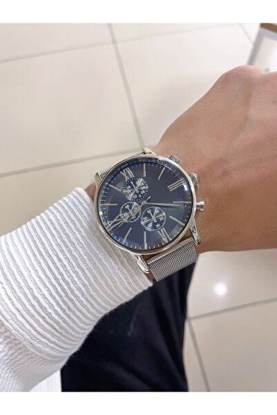 Bimodabu Roman Numeral Steel Mesh Cord Men's Wristwatch