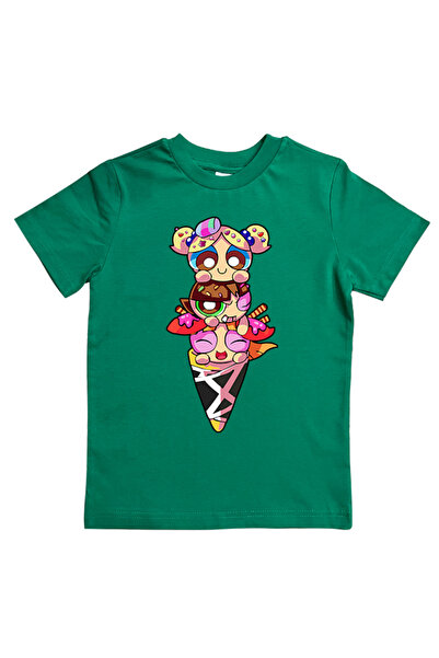 SEDİRLİ Power full girls εμπριμέ βαμβακερό χτενισμένο ύφασμα καλοκαιρινό παιδ...