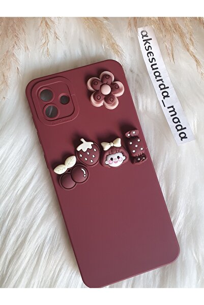 Aksesuarda Moda حافظة سيليكون متوافقة مع هاتف سامسونج جالاكسي A05 مع شكل الدب...