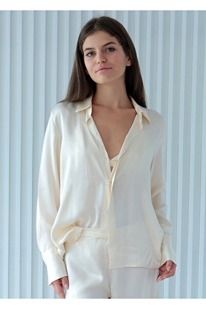 ROSILY %100 Saf İpek Kadın Gömlek