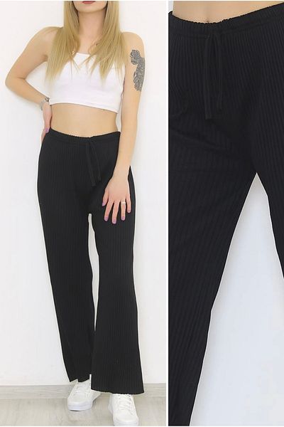 cacobebiş Ribbed loose leg pants