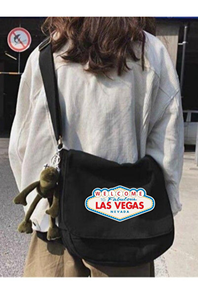 Violon Crni Las Vegas Štampano Unisex remen kurir Torba
