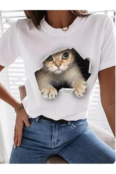 Khione Unisek Design Printed Oversize KSNUMKS% pamučna majica