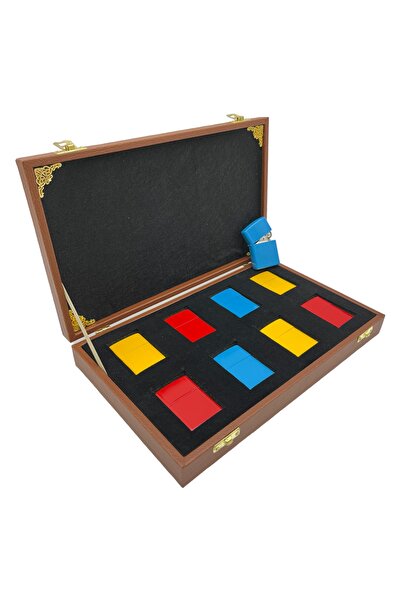 sezginkutuveaksesuar Çakmak Koleksiyon Kutusu 8 li Deri Taba