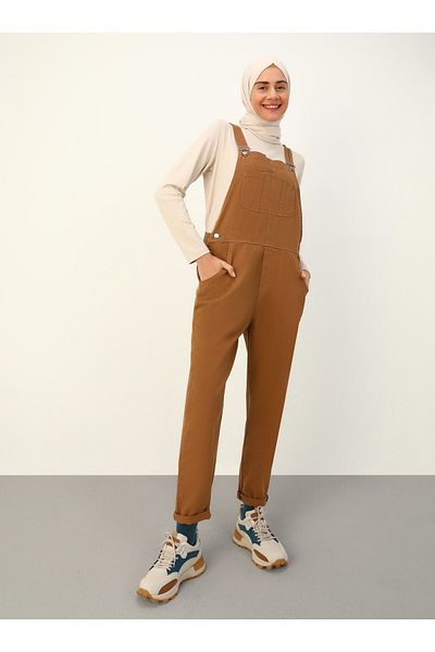 Modanisa Brown Modest Fashion Jumpsuits Styles Prices Trendyol