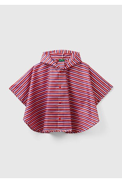 United Colors of Benetton Boys' Red Poncho
