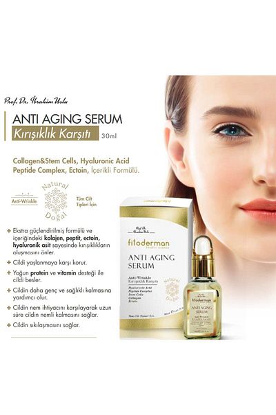 Fitoderman Anti Aging Face Serum - Anti-Aging, Moisturizer, 30 ml