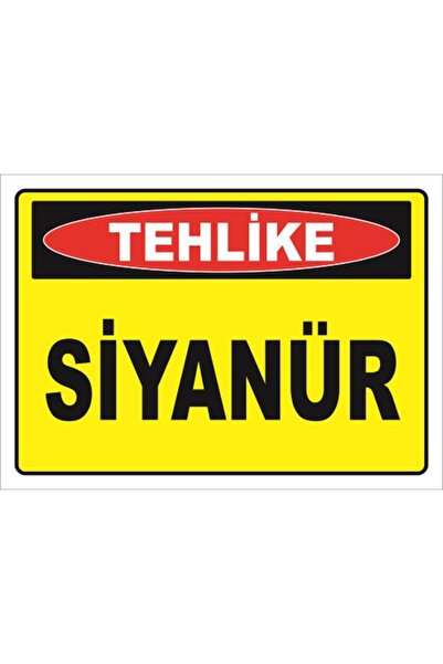 vizyon trafik SİYANÜR - İSG LEVHASI LEVHA 35x50 cm Dekota 3 mm KTM 066