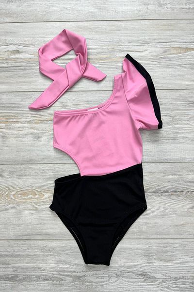 My Kids Wear Girl's Low-cut Model Swimsuit