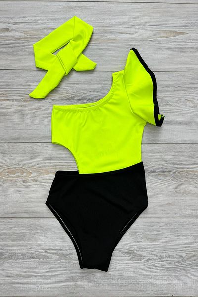 My Kids Wear Decollite Modeled Girl's Swimsuit