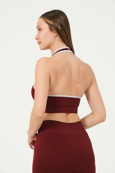 FOREVER MORE halter-neck crop