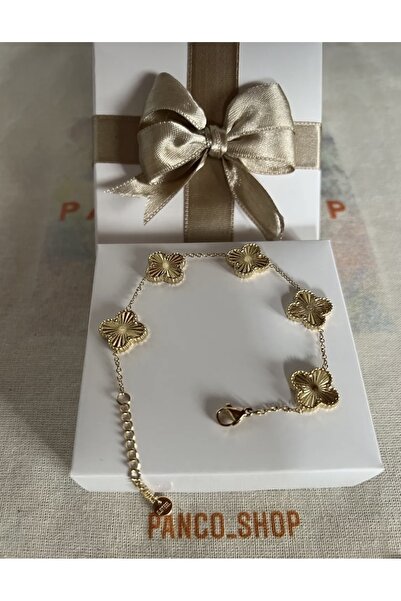 PANCO SHOP ACCESSORIES JEWELRY 18K Altın Kaplama Paslanmaz Çelik Kararmaz  Bi...