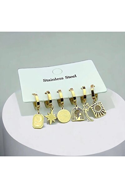 infinitystone أقراط متعددة من الفولاذ