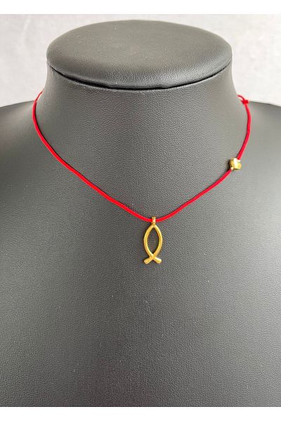 Concept HuBuTU MINIMAL RED INFINITABLE ROPE NECKLACE