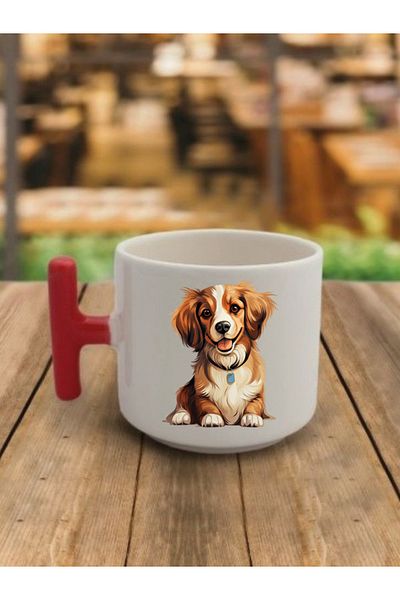 lili hediyelik Cute Dog Themed Coffee Cup Mug Cup - Ceramic Tea, Coffee Gift Cup