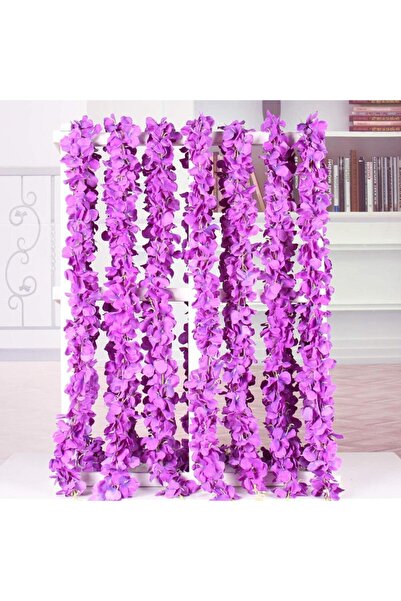 Nettenevime Yapay Çiçek Dolanan Sarkan Ortanca Çiçekli 100 cm MOR