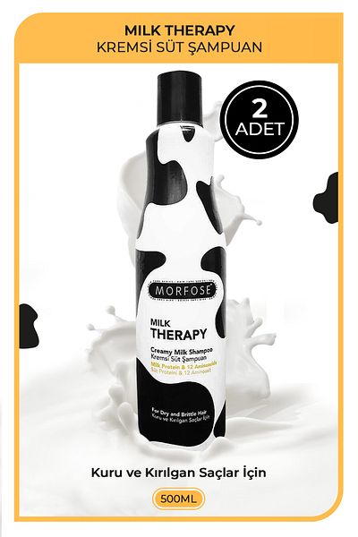 Morfose Milk Therapy Hair Shampoo 500 ml 2 Pieces