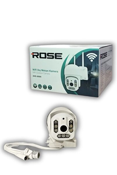 Rose Gece Görüşlü 360 Derece Led Işık 1080p Wifi Kamera Kablosuz Panoramik Ev Güvenlik Kamersı