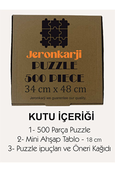 Jeronkarji The Phantom from 10,000 Leagues (1955) Film Posterinin 500 Parça Puzzle Yapbozu