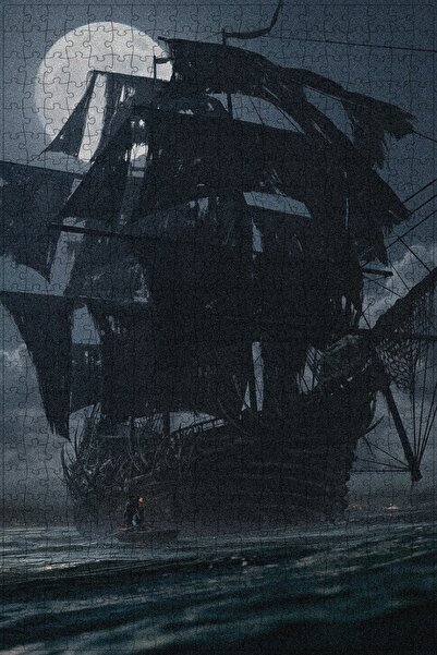 Jeronkarji Karayip Korsanları: The Curse of the Black Pearl 2003 Film Posterinin 500 Parça Puzzle Yapbozu