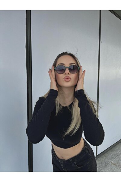 Angel Eyes Yeşil Çerçeve Yeşil Degrade Cam Geometrik Kadın Güneş Gözlüğü Ae99...