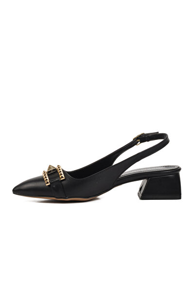 AYAKMOD 326185 Чорні жіночі туфлі на підборах