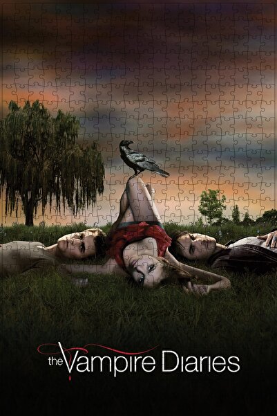 Jeronkarji The Vampire Diaries (2009) Film Posterinin 500 Parça Puzzle Yapbozu