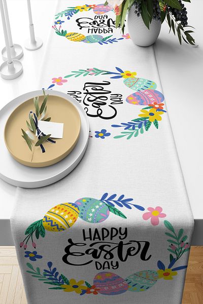 BelezaHome RUNNER DE SERVICIU AMERICAN DECORATIV DE OU DE PASTE