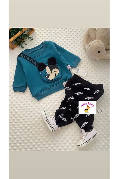 Murat Baby Mickey Bag Detailed Double Baby Set
