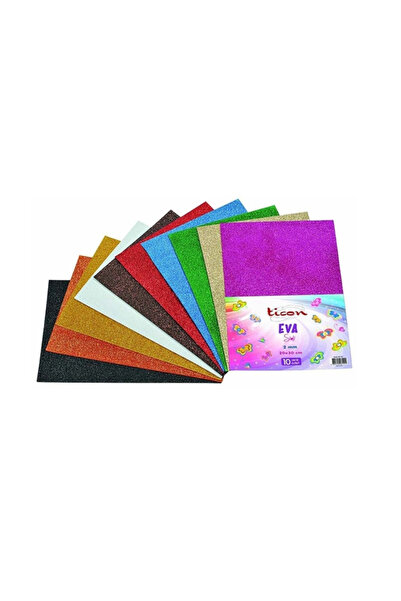 Dağtaş Kırtasiye Ticon Eva Simli Yapışkanlı 20x30 cm 10 Renk Avantajlı Paket