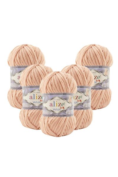 Alize Velluto 5-pack 866 Ροζ Άμμος Πλεκτό Χέρι