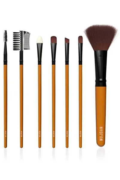 SHILOX مجموعة فرش مكياج مكونة من 7 قطع لون أصفر