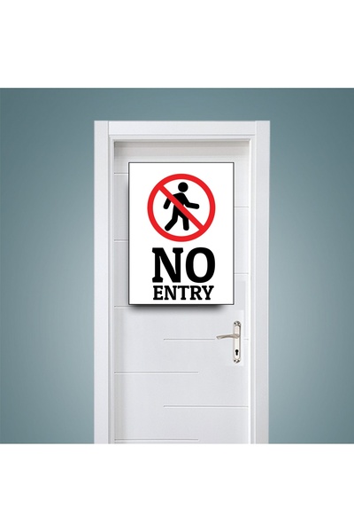 icase Dormitor Interzis accesul Semn decorativ pentru ușă Concept de avertiza...