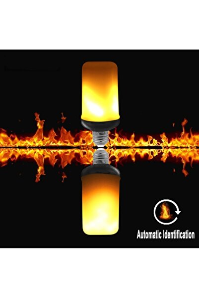 Köy Tohumları 5 Adet 5w Led Işıklı Alev Efektli Ampul Lamba Otantik Işık Aydınlatma 2 Kademeli