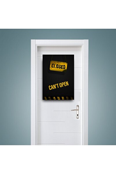 icase Ornament de ușă scris pentru dormitor, „Închis, nu se poate deschide”, ...