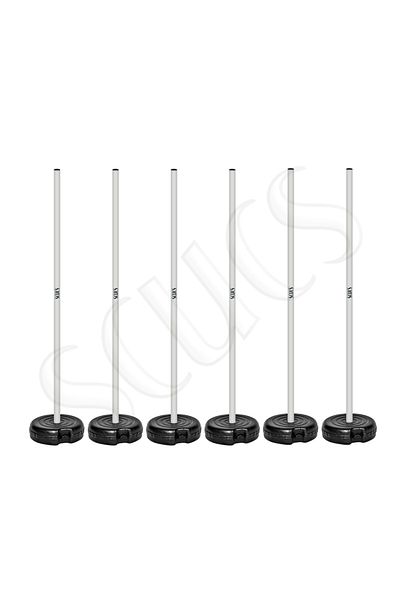 SCUCS SLALOM STICK MOUNTED 6-PACK WHITE