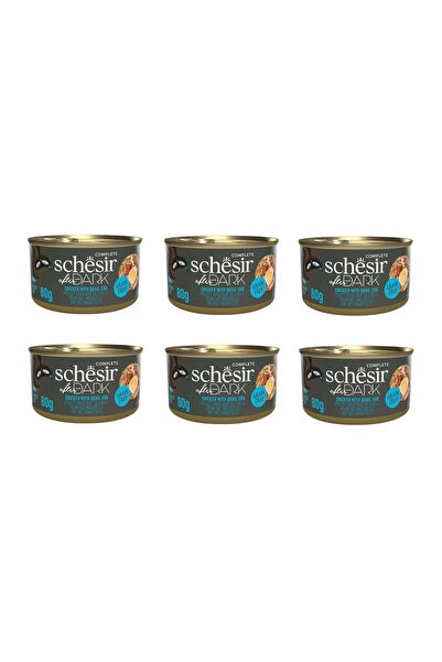Schesir After Dark Parça Etli Tavuk ve Bıldırcın Yumurtalı Kedi Konserve 80 G...