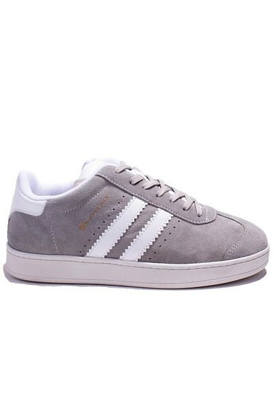 Hammer Jack 10224155c Γκρι Λευκό Suede Casual Ανδρικά Δερμάτινα Παπούτσια