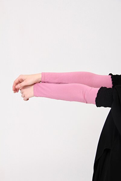 manolyaşal islamic hijab ليكرا غير قابلة للانزلاق، زوج واحد من الأكمام الوردية