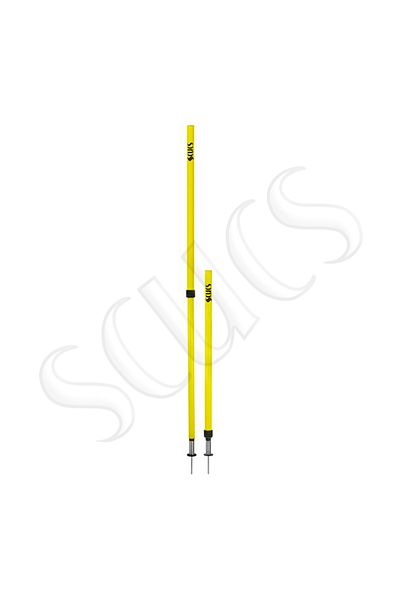 SCUCS SLALOM STICK SPOKED SPRING SET OF 6 WITH TELEOSCOPIC BAG YELLOW