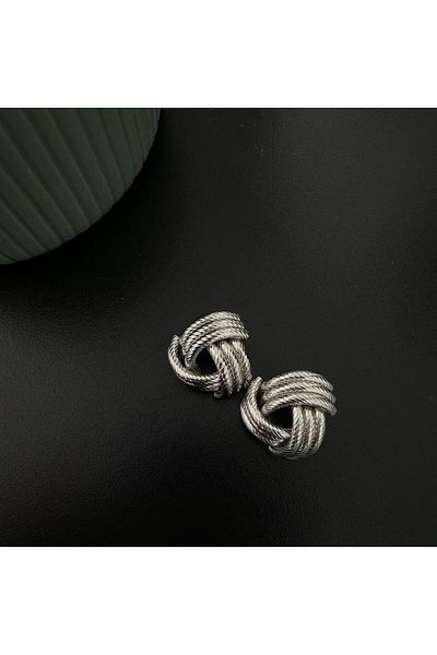 OzBeauty Imported Steel Vintage Knot Model Earrings