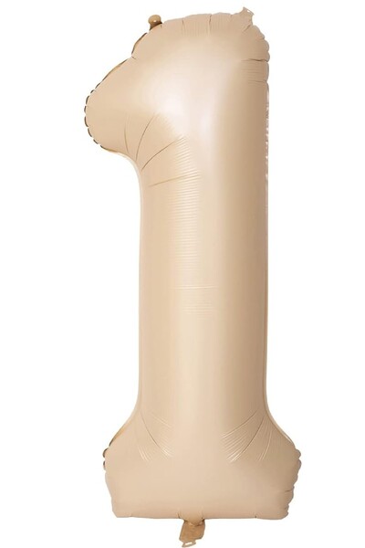 Laviyosa بالون فويل بيج ريترو مقاس 74 سم - رقم عمر قهوة الحليب