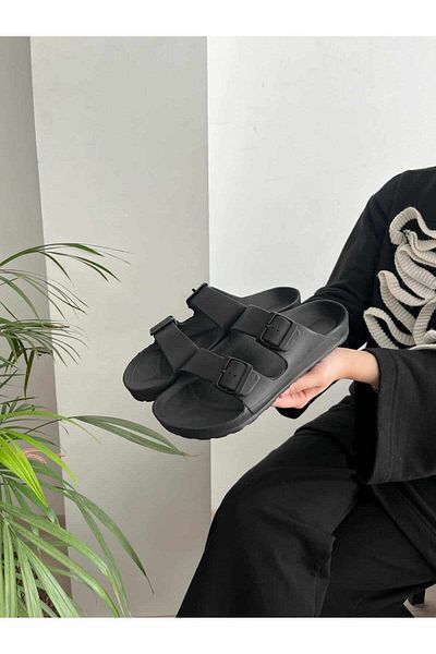 Behtah Kundura Cataramă dublă Talpă ușoară Moale și flexibilă, antiderapante, plajă, grădină, piscină, sandale, papuci
