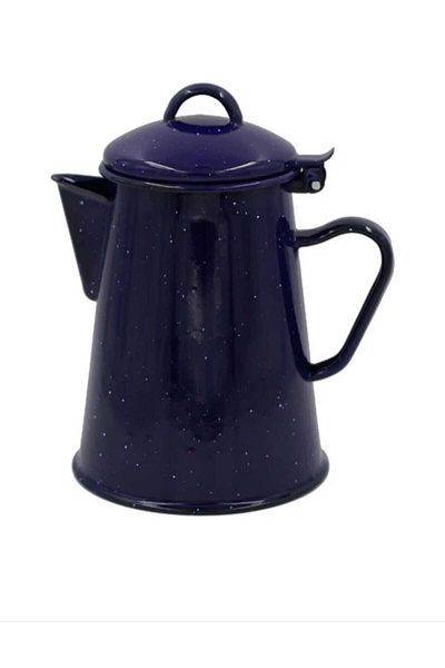 Kılıçaslan Camp Navy Blue Retro Teapot Out-1300