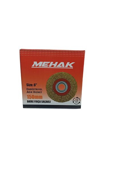 MEHAK Circle Fringed Wire Brush 150mm Professional for Stone Engines