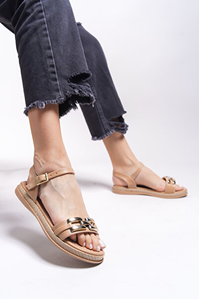 Riccon Dámské sandály Esyishys0012103 Nude Skin