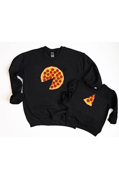venüsdijital Pizza Dad Child Kombinacija Tanka Majica (CENA JE ZA 1 KOMAD PRE...