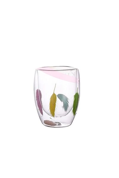 Anadolu Saray Heat Resistant Double Wall Feathered Cup |   Coffee and Presentation Cup