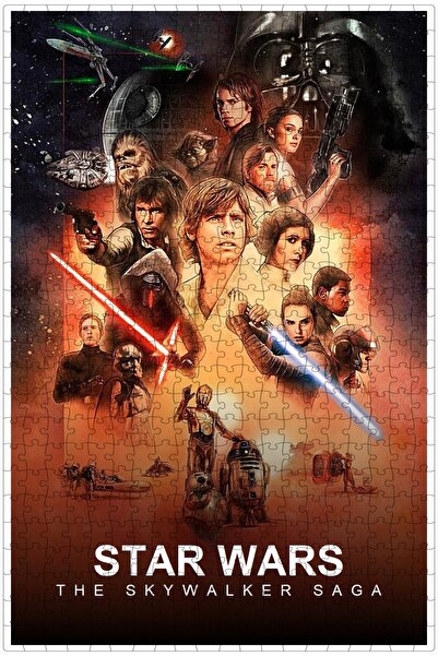 Jeronkarji Star Wars Collection Film Posterinin 500 Parça Puzzle Yapbozu Sürüm5