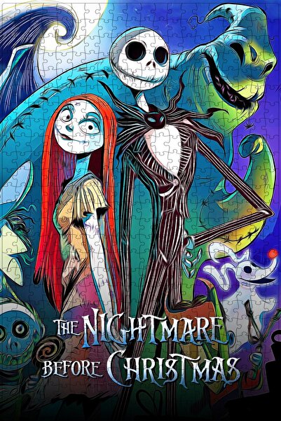 Jeronkarji The Nightmare Before Christmas (1993) Film Posterinin 500 Parça Pu...